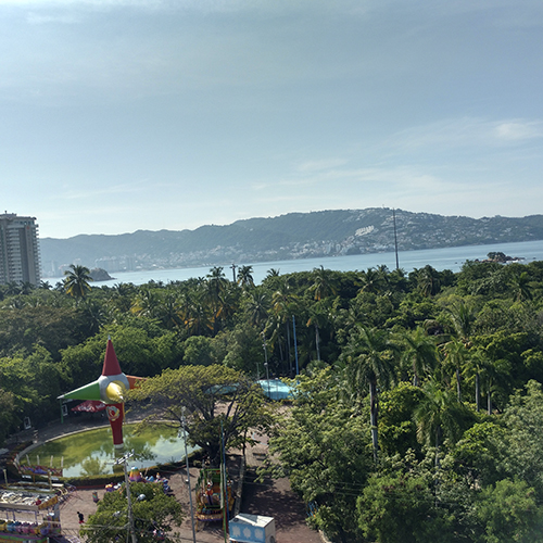 Vista a la bahía hotel tortuga express